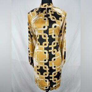 Richard Athen x H&M Geometric High Neck Dress